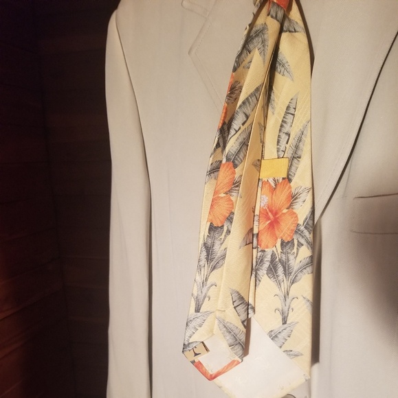Tropical silk tie - Picture 2 of 2